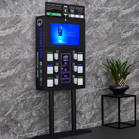 Casillero con Cerradura para Estación de Carga de Celulares, Color Negro