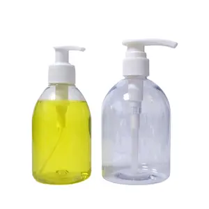 4oz logo personalizzato 300ml 500ml alcool gel plastica vuoto disinfettante per le mani monouso bottiglia di liquido di lavaggio con pompa