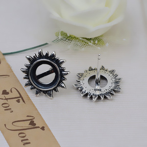 Juego de Anillos de Plata S925 con Colgante de Girasol Tailandés, Perla Mabel, Bandeja Vacía para Pendientes, Accesorios para DIY, Joyería de Moda 2848 - Product Image 5