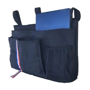 Classic Foldable Eco-Friendly Polyester Bedside Caddy Large <b>Remote</b> <b>Control</b> Organizer 48x31x6.5cm Convenient <b>Storage</b> Sundries - Product Image 5