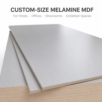 Panneau MDF mélaminé sur mesure, panneau de fibres mélaminées respectueux de l'environnement pour les meubles, la décoration et les projets de construction