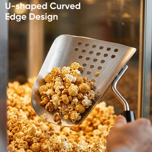 Cuchara perforada de acero inoxidable para palomitas, utensilio resistente para servir aperitivos - Product Image 4