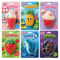 Bonbons Gélifiés Géants en Gros OEM 150g, Formes Ananas, Dauphin, Ver et Crème Glacée, Bonbons Gélifiés Fruités et Moelleux, Fournisseur de Cartes Suspendues