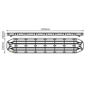 ECE R65 SAE 12 V 47 <span class=keywords><strong>น</strong></span>ิ้วรถพยาบาลรถดับเพลิงหลังคาด้า<span class=keywords><strong>น</strong></span><span class=keywords><strong>ไฟ</strong></span>เตือ<span class=keywords><strong>น</strong></span>กระพริบ Amber รถฉุกเฉิ<span class=keywords><strong>น</strong></span> LED Strobe Light Bar - Product Image 6