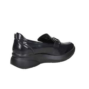 Mocassini da donna Xti 143426 in pelle nera, scarpe basse comode - Product Image 5