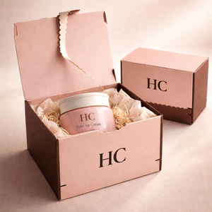 Boîte d'expédition personnalisée pour crème pour le visage, soins de la peau, boîte d'expédition en carton ondulé E avec bande de déchirure, emballage cosmétique personnalisé - Product Image 2