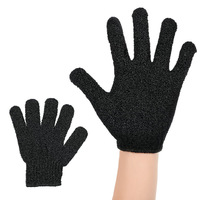 Gants de bain exfoliants en nylon personnalisés sans frais de douane du fournisseur de Guangzhou