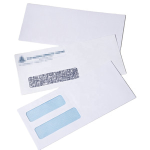 Recibo de impuestos de EE. UU., personalizado, individual, doble, ventanas, papel de seguridad, envío comercial, sobre de cartas para correo - Product Image 1