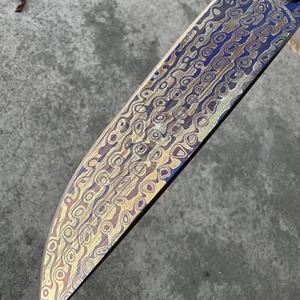 "Customizable <b>Walker</b> Tactical Knife with Stainless Steel Fixed Blade G10 Handle Scabbard OEM Support (<b>Wood</b> Handle)" - Product Image 3