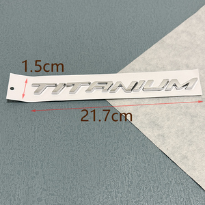 Lettres noires brillantes ABS Logo emblème voiture coffre arrière autocollant Badge 1 an de garantie pour TITANIUM Mondeo Mkv Kuga <span class=keywords><strong>Ecosport</strong></span> <span class=keywords><strong>Focus</strong></span> - Product Image 2