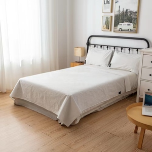 Đơn Giản Đẹp Phong Cách Bộ Đồ Giường Đặt Thoải Mái Mềm Mại 100% Bông 1-Mảnh Tấm Duy Nhất Cho Nhà Khách Sạn - Product Image 2