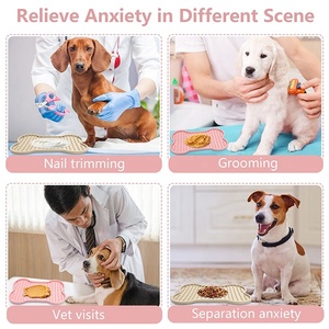 Neue bunte Knochen form benutzer definierte Haustier Lick Pads Silikon Katzenfutter Slow Feeder Erdnuss butter Silikon Hund Lick Mat für Katzen - Product Image 5