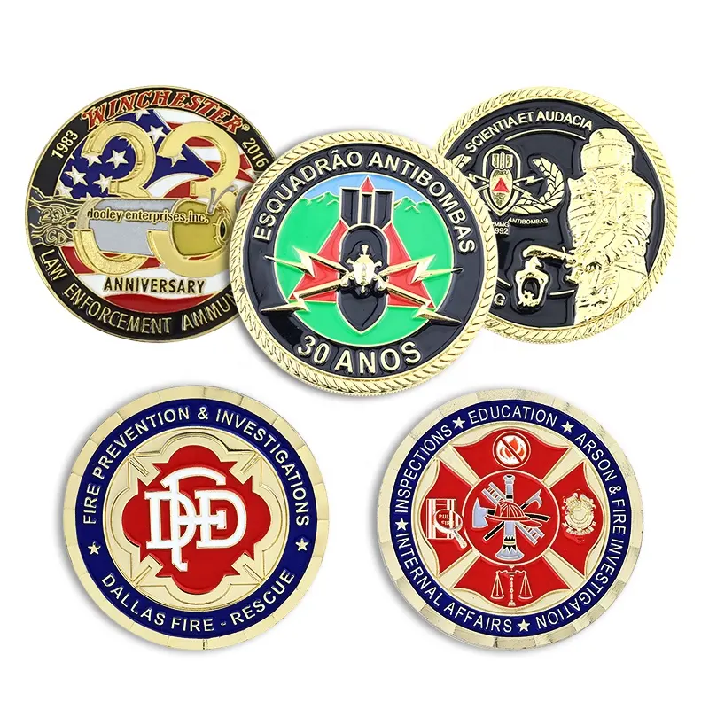 wholesale High quality cheap custom metal commemorative coin Enamel Challenge Coin