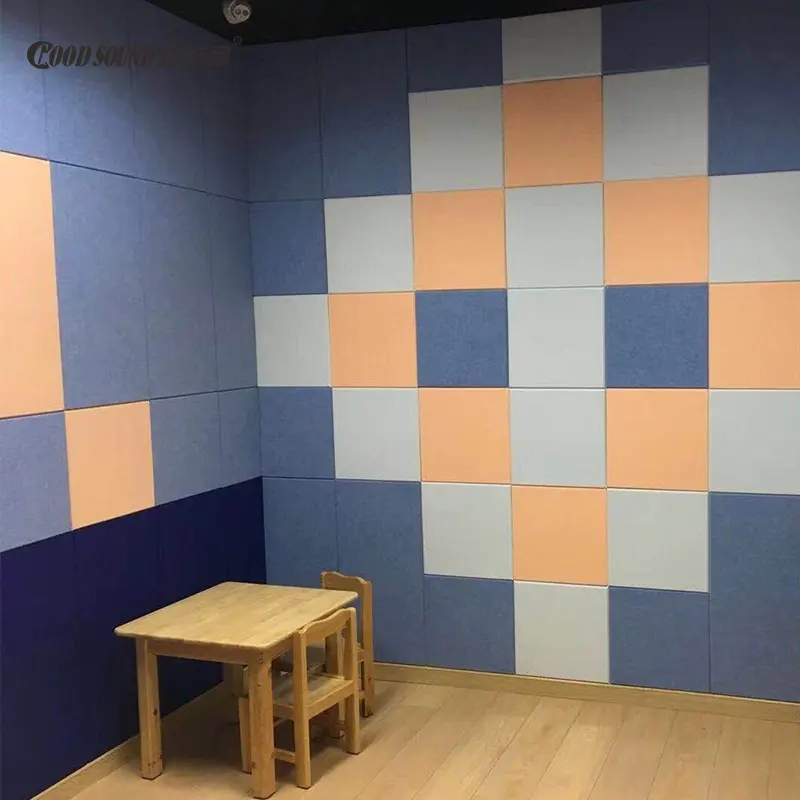 GoodSound 100% Polyester Pet Sound Absorbing 9/12Mm Nrc 0.75 Sound Insulation Board Room Acoustic Cinema Panels