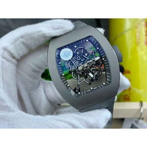 Luxurious Diver Tourbillon <b>Automatic</b> Mechanical Carbon Fiber Sapphire Case Rubber Band Unisex Sports Watch 50 Bar Water - Product Image 6