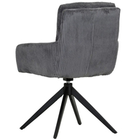 Chaises de Salle à Manger Pivotantes au Design Moderne Marron Personnalisé Lot de 2 Accoudoirs Rembourrés avec Base Métallique Rotative pour Bar Salle à Manger/Salon