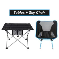 Table pliable d'extérieur, mobilier portable de camping, table d'ordinateur ultralégère en aluminium, chaise pliante pour escalade, randonnée, pique-nique