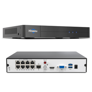 Hiseeu H.265+ Enregistreur vidéo réseau PoE 4K <span class=keywords><strong>NVR</strong></span> 8 ports <span class=keywords><strong>16</strong></span> <span class=keywords><strong>canaux</strong></span> extensible avec alarme de mouvement et enregistrement 24/7, lecture intelligente - Product Image 1