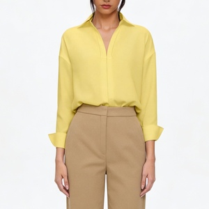 Combinaison moulante unie à col en V pour femme – Tendance et élégante - Product Image 2