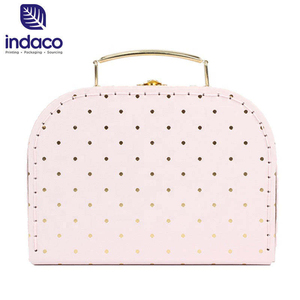 Dongguan Customized Paper <b>Suitcase</b> Baby Cardboard <b>Suitcase</b> for Children <b>Suitcase</b> Paper <b>Box</b> with Handle - Product Image 1