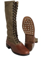 Nouvelles bottes classiques de haute qualité en cuir véritable à 100 %, style décontracté WW1 allemand M1866 pour hommes, 2024