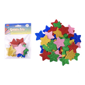 <span class=keywords><strong>Adesivi</strong></span> fai da te in polvere color oro EVA Glitter con supporto adesivo in schiuma Love Star Pattern decorazioni <span class=keywords><strong>murali</strong></span> per asilo - Product Image 5