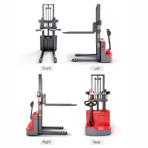Worui Elektrische Palletstapelaar CE ISO Draagbare Straddle Leg Stapelaar voor Magazijn Smalle Gang Materiaal Handling Stapelaar Heftruck - Product Image 3