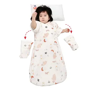 organic cotton baby sleeping bag sustainable long sleeve baby sleep suits organic wholesale customize sleeping bag for babies