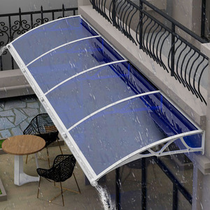 Auvent de porte d'entrée de style français personnalisable gratuitement, abri toutes saisons 600*600mm, garantie 10 ans - Product Image 4