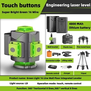 Neogrisken 4D tự san lấp mặt bằng 360 ROTARY <span class=keywords><strong>laser</strong></span> cấp 12 dòng <span class=keywords><strong>laser</strong></span> cấp cho ngoài trời công cụ xây dựng 3D <span class=keywords><strong>Laser</strong></span> 16 dòng màu xanh lá cây - Product Image 6