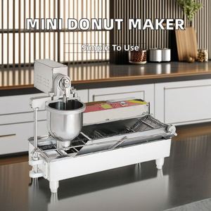 Máquina Eléctrica Comercial Mini CQ para Hacer Donuts, Nueva Condición, Formadora y Freidora de Donuts y Waffles, PLC, Capacidad para 9 Unidades/Vez, Alimentos - Product Image 3