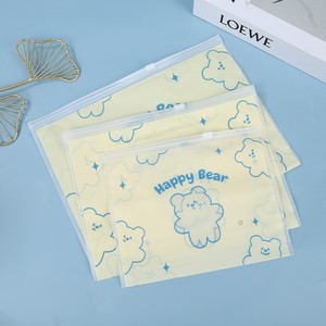 Sac auto-scellant personnalisé, design simple, mignon, pour emballage de sous-vêtements, sac transparent en PE avec fermeture éclair, sac de rangement pour maillot de bain, bonnet, masque - Product Image 3