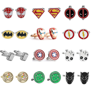 Cadeaux de film Offre Spéciale classique <span class=keywords><strong>Thor</strong></span> bijoux <span class=keywords><strong>super</strong></span> héros Spider Man bouton de manchette personnalisé émail bouton de manchette <span class=keywords><strong>marvel</strong></span> hommes boutons de manchette - Product Image 3