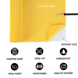 Vinyle thermocollant PVC en feuilles, le meilleur vinyle thermocollant <span class=keywords><strong>Thermoflex</strong></span> Plus, le meilleur HTV pour t-shirts en coton, transfert thermique doré - Product Image 2
