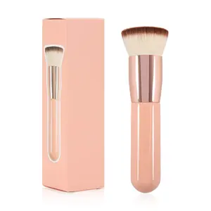 Makeup Brush With Box New Arrival High Quality Soft Vegan Hair Wholesale Single Foundation Makeup Brush With Gift Box