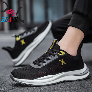 Wholesale Breathable <b>Light</b> Weight PU Upper Fashion Men's Running Shoes for Spring Autumn Sports - Product Image 5