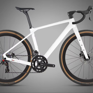 Bicicleta de Gravel de Fibra de Carbono Estilo Nuevo de Twitter, Bicicleta X con <span class=keywords><strong>Manillar</strong></span> Integrado, Bicicleta de Carreras con Freno de Disco, 13 Velocidades Inalámbricas - Product Image 1