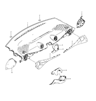 Ensemble de ventilation de tableau de bord droit OEM BYD Dolphin EM2E-5306400-00ZAJ, couleur brun amande, pièces de sortie d'air AC