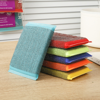 Éponge à récurer rectangulaire réutilisable pour cuisine, fournisseur fabricant