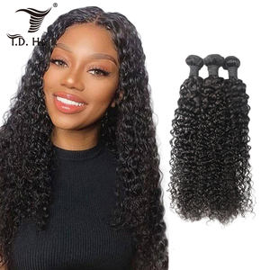 Grandi estensioni di lunghezza Bundle di capelli con perline per trecce Mary Queen Packet 15A Grade Bundles Guangzhou Kabeilu Human con più vicino - Product Image 5
