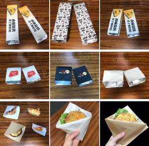 Sacs en papier en gros OEM en aluminium anti-graisse pour hamburgers, hot-dogs, bars à snacks, stands de restauration et camions de cuisine - Product Image 5