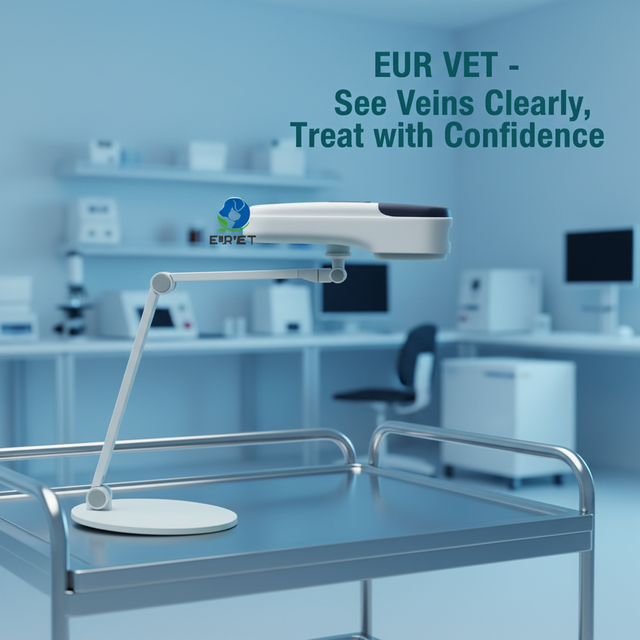 EUR VET Vein Visualization System Projects Vascular Image on Skin Ergonomic Design Optional Stand Trolley for Clinic Use