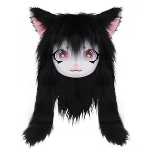 Máscara de Cabeza de Bestia Kigurumi para Halloween, Disfraz de Gato Animal, Anime Lolita, Casco de Calavera Kig, Accesorio de Disfraz para Fiesta de Carnaval, Regalos - Product Image 3