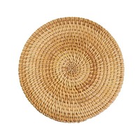 Sous-verre tressé en bambou et rotin de 5 mm d'épaisseur, fait main, antidérapant, style bohème, pour cérémonie du thé, table à manger, théière