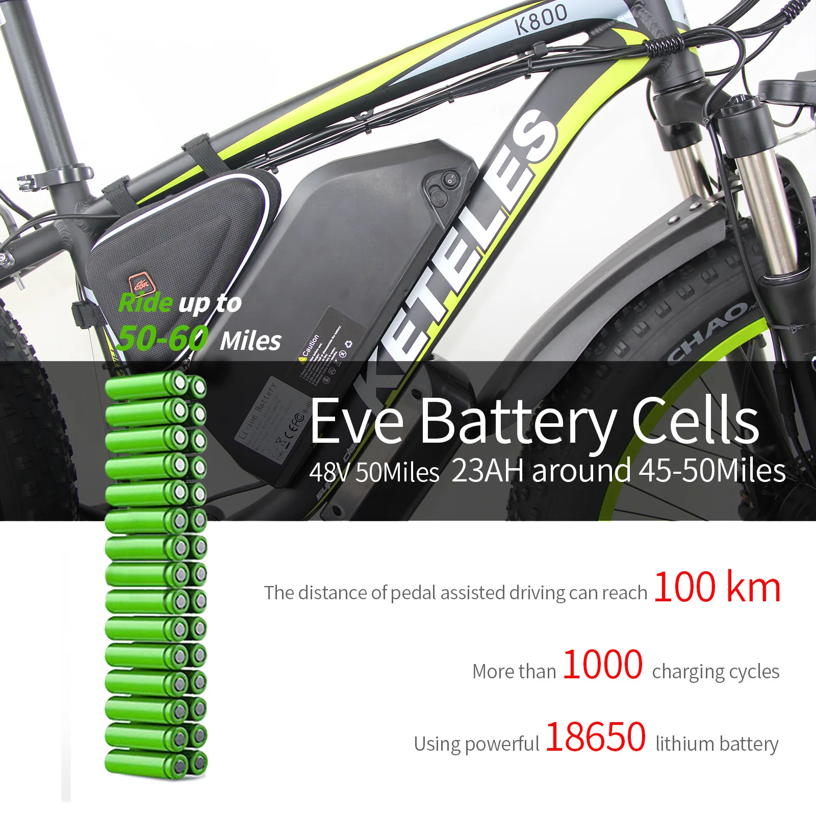 Germany France EU Europe Warehouse Dual Motor 48V 1000W 2000W EBike Pedal Assist Fat Tire Electric Mountain Bike