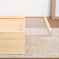 Kleine Hölzerne Präsentationsboxen mit Acryl-Schiebedeckel und Klarem Glasfenster – Holzerzeugnisse Display-Verpackungsboxen für Massenindividualisierung