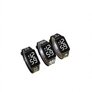 <span class=keywords><strong>Reloj</strong></span> Electrónico Digital LED con Correa de Impresión a Color, Moderno y Novedoso, para Hombres, Mujeres y Estudiantes, Pantalla Táctil, Caja de Plástico, Diseño de Moda - Product Image 1