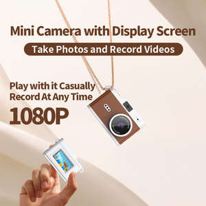 快速交货迷你复古紧凑型儿童相机 1080P 高清袖珍摄像机 儿童生日礼物视频博客相机 - Product Image 3