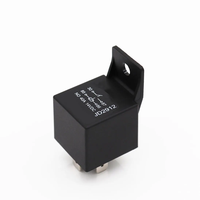 Relais automobile standard SPDT 12V/40A 5 broches, interrupteurs et démarreurs pour véhicules lourds avec douille de relais étanche noire et boîtier transparent