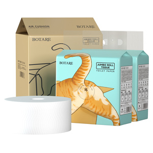 Botare Cat Pâte de bois vierge écologique Rouleau de <span class=keywords><strong>papier</strong></span> <span class=keywords><strong>toilette</strong></span> en vrac de haute qualité - Product Image 4